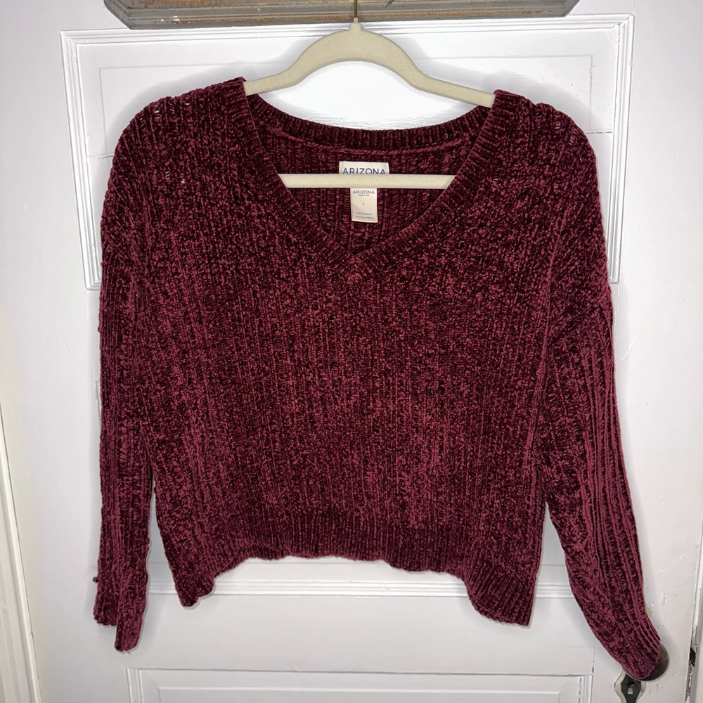 Burgundy Arizona Knitted Sweater